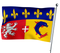 Rhone-Alpes-Flagge