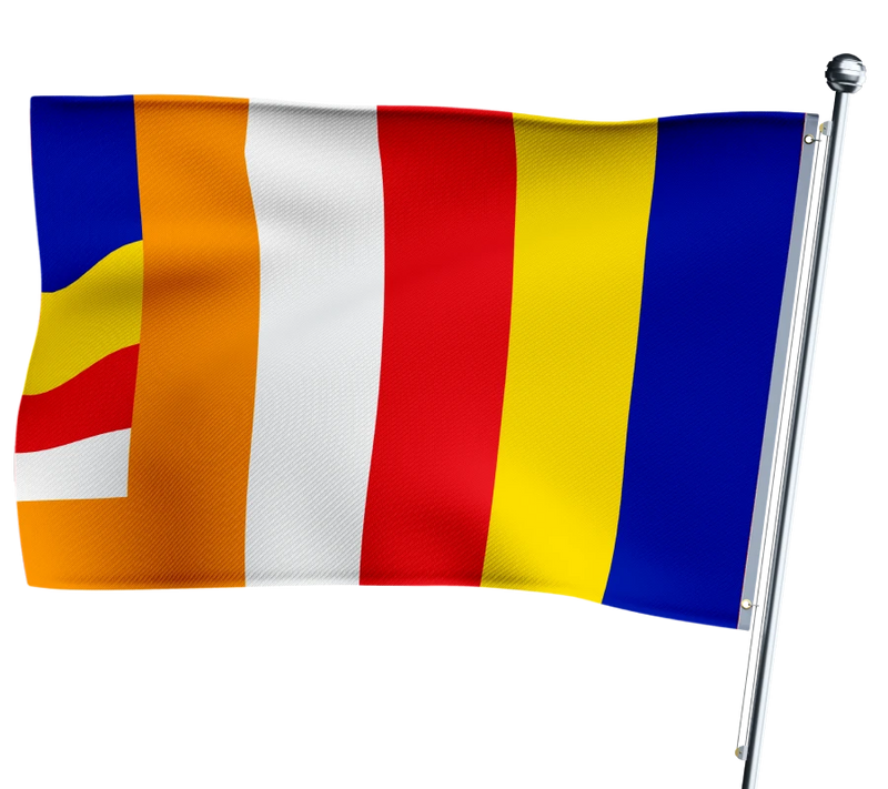 Buddhistische Flagge