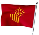 Flagge des Languedoc-Roussillon