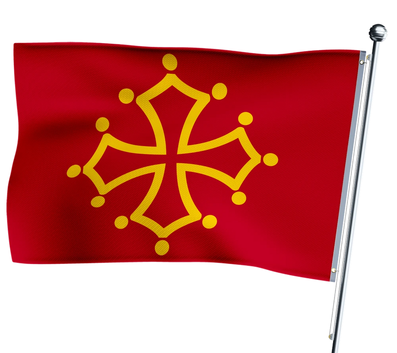 Flagge der Midi-Pyrenäen