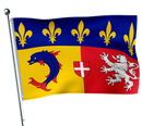 Rhone-Alpes-Flagge