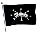 One Piece Blackbeard-Flagge