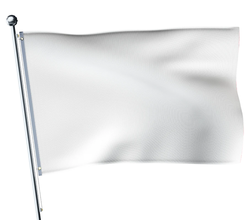 Autorennen mit weißer Flagge