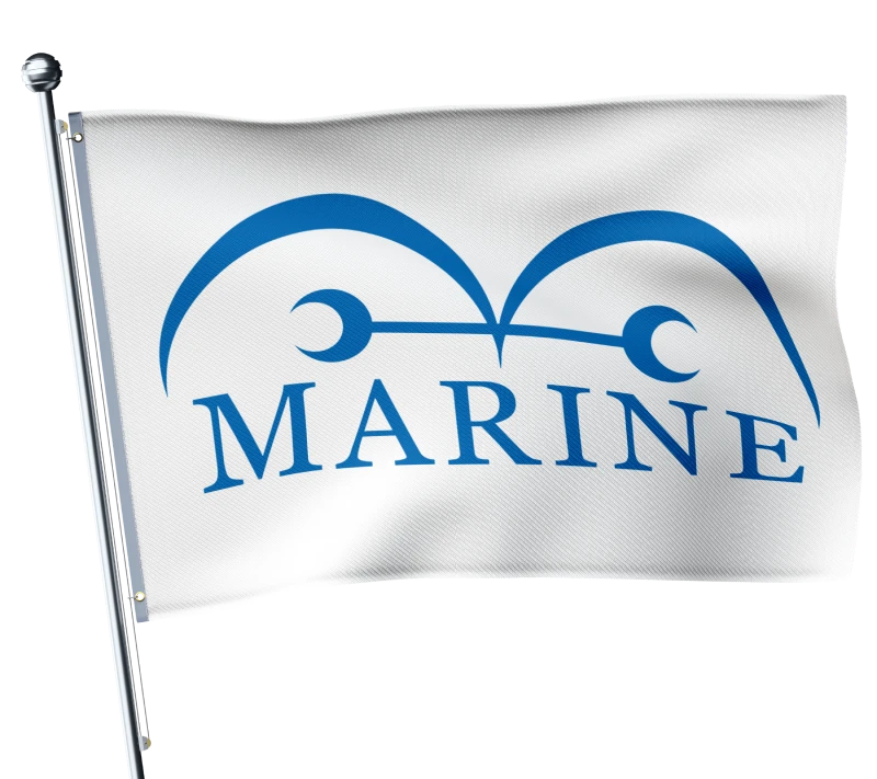 Einteilige Marineflagge