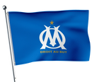 Olympische Flagge von Marseille