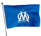 Olympische Flagge von Marseille