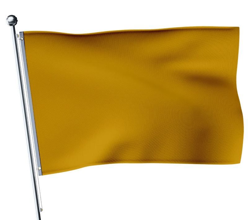 Schwimmen mit orangefarbener Flagge