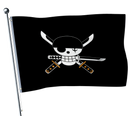 Einteilige Piratenflagge