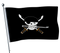 Einteilige Piratenflagge