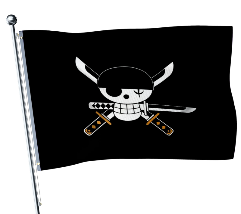 Einteilige Piratenflagge