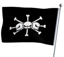 One Piece Blackbeard-Flagge