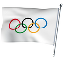 Flagge der Olympischen Spiele