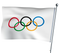 Flagge der Olympischen Spiele