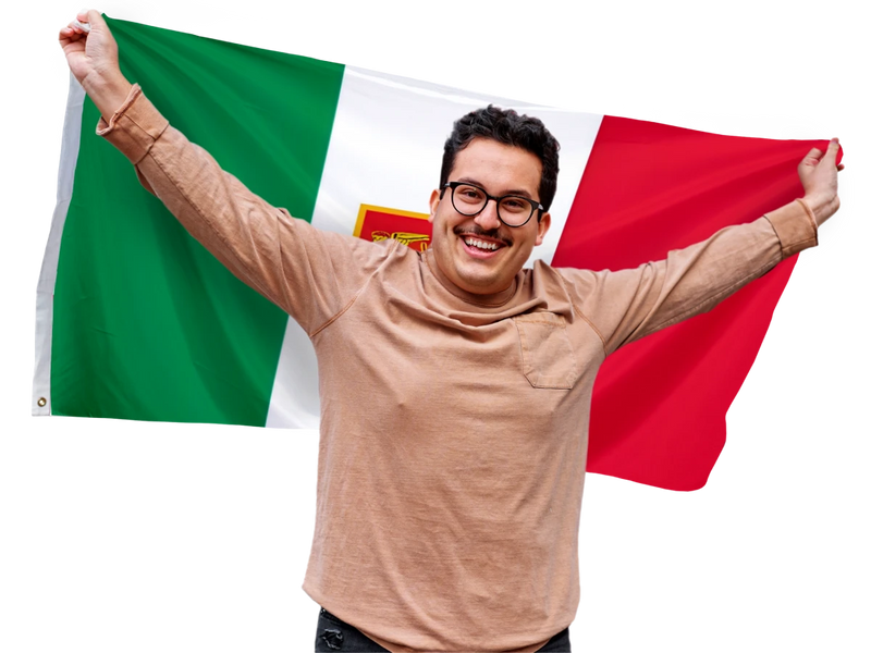 Flagge der italienischen Marine