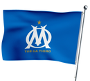 Olympische Flagge von Marseille