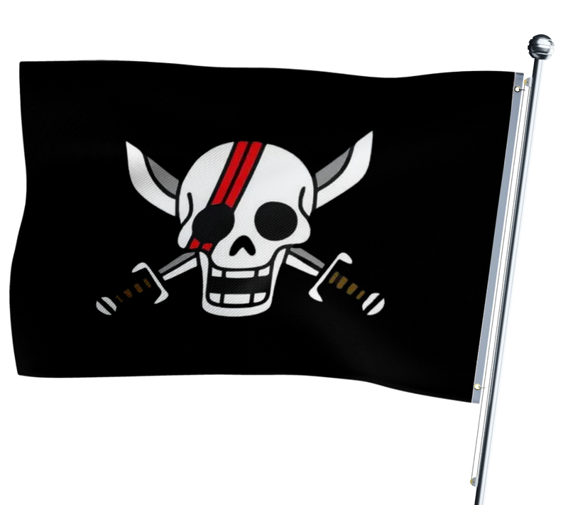 One Piece Shanks Flagge