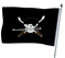 Einteilige Piratenflagge