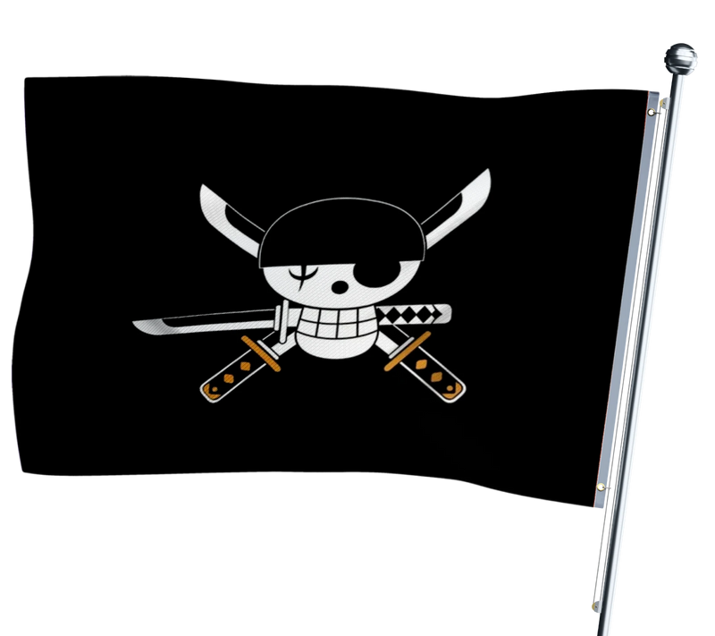 Einteilige Piratenflagge